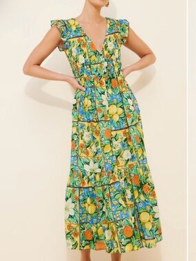 maeve gillian tiered maxi dress Anthropologie Maeve Gillian Tiered Maxi dress women's size medium